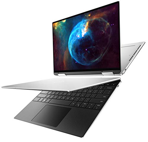 Dell XPS 13 7390 2-in-1 Convertible, 13.4 inch FHD+ Touch Laptop – Intel Core i7-1065G7, 32GB LPDDR4x RAM, 512GB SSD, Intel Iris Plus Graphics, Windows 10 Home – Platinum Silver, Black Interior