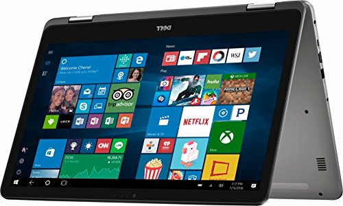 Dell Inspiron 7000 series 2-in-1 17.3″ FHD Touch-Screen Premium Build Laptop Computer, Intel Core i7-8550U up to 4.0GHz, 16GB DDR4, 512GB SSD + 2TB HDD, 2GB NVIDIA GeForce MX150, Bluetooth, Wifi, Gray