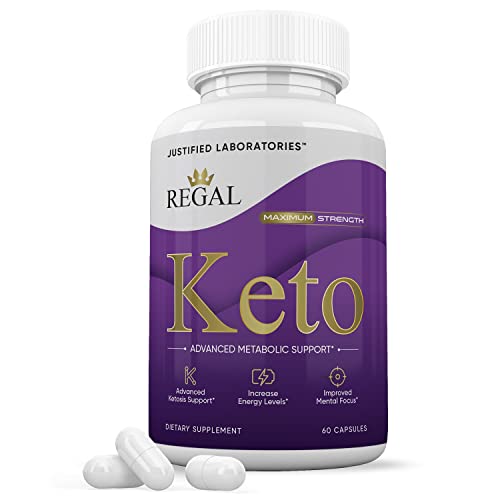 Regal Keto Pills 800MG Includes Apple Cider Vinegar goBHB Exogenous Ketones Advanced Ketosis Support for Men Women 60 Capsules