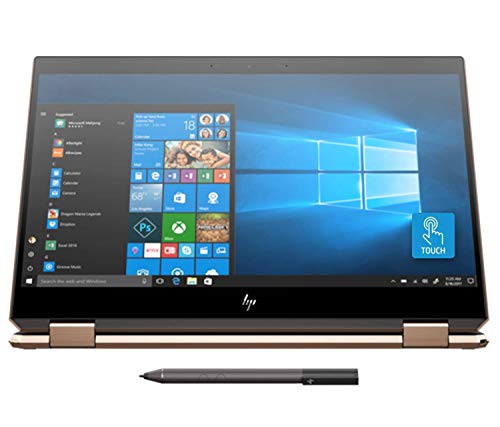 Newest HP Spectre x360 15t Touch AMOLED 10th Gen Intel i7-10510U with Pen, 3 Years McAfee Internet Security, Windows 10 Professional, HP Warranty, 2-in-1 Laptop PC (16GB, 1TB SSD, Dark Ash)