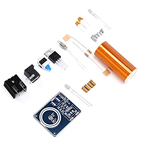 DIY Mini Coil Kit, DC 9-12V Wireless Transmission, Scientific Toy Producing Glowing Arc, Used for Interesting Scientific Experiments