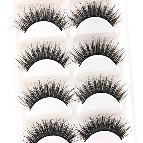 5 3D Eye Lashes Thick Long False Eye Lashes Extension Maquillage