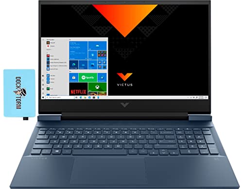 HP Victus 16.1″ 60 Hz FHD IPS Gaming Laptop (Intel i5-11400H 6-Core, 8GB RAM, 256GB SSD, GeForce RTX 3050 4GB GDDR6, Backlit KYB, WiFi 6, BT 5.2, HD Webcam, Win 11 Home) w/Hub