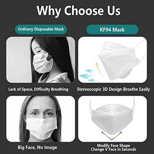 50/100Pcs KF94 Face_Mẵsk Disposable Protective Premium 3D Fish_Type 4-Layer Protective & Breathable Cup Dust-Mẵsk for Women Men (50PCS, 5Color) | The Storepaperoomates Retail Market - Fast Affordable Shopping