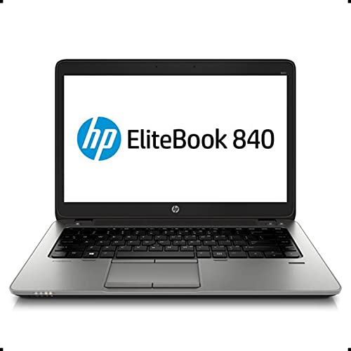 HP EliteBook 840 G1 14 Inch Business Laptop Computer (Intel Dual Core i7 2.1GHz Processor, 8GB RAM, 240GB SSD, USB 3.0, VGA, Wifi, RJ45, Windows 10 Professional) (Renewed)
