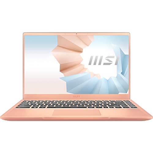 MSI Modern 14 Beige Mousse 14″ Ultra Thin and Light Professional Laptop Intel Core i5-1155G7 Iris Xe 8GB 512GB NVMe SSD Win10 (B11MO-857)