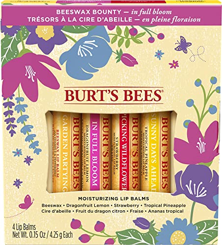 Burts Bees Beeswax Bounty Lip Balm Gift Set, 0.15 OZ