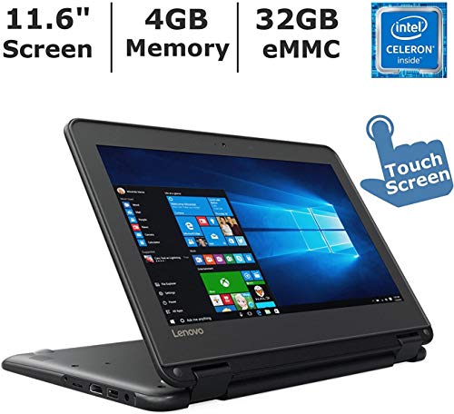 Lenovo N23 2-in-1 Convertible Laptop (2017 ), 11.6″ Touchscreen HD IPS Display, Intel Celeron Dual Core Processor Up to 2.5 GHz, 4GB RAM, 32GB SSD, Webcam, Bluetooth, Windows 10 Professional | The Storepaperoomates Retail Market - Fast Affordable Shopping