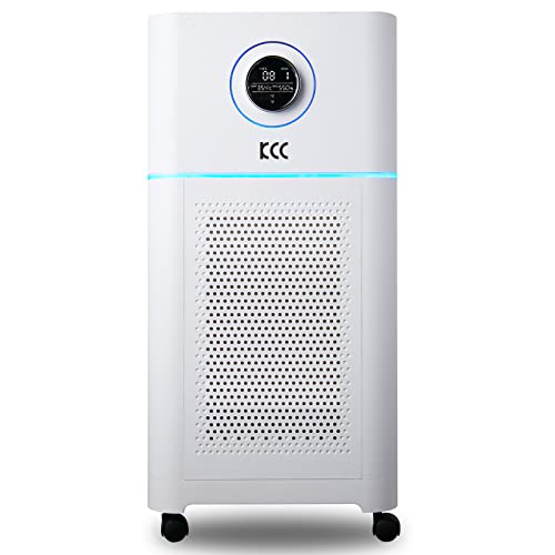 KCC Air Purifier for Home Large Room, Quiet Air Cleaner for Bedroom with Washable Pre-Filter, 646 SqFt Coverage