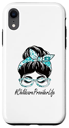 iPhone XR Childcare Provider Messy Bun Bleached World Health Day Case