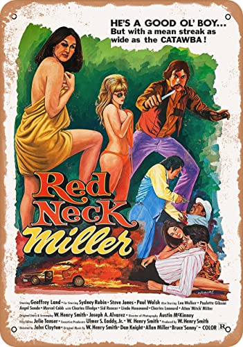 9 x 12 METAL SIGN – Redneck Miller (1977) – Vintage Look