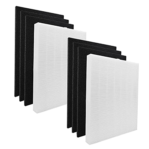 AP-1512HH Replacement Filter Compatible with Coway AP1512HH, AP1512, AP-1518R,2 Hepa Filters and 6 Activated Carbon Filters
