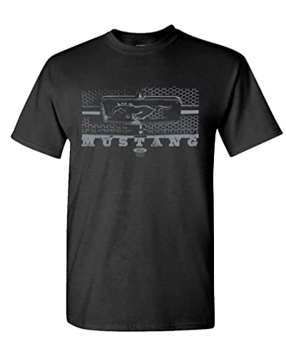 Ford Legend Honeycomb Grille Mustang Pony – Unisex T-Shirt (XL, Black)
