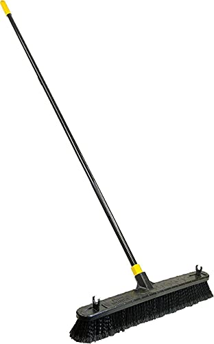 Cdeir 24 Smooth Surface Push Abin Brooms for Floor Cleaning Household Cleaning Tools Push Broom Outdoor Indoor Broom Sweeper Broom Hand Broom Kitchen Broom Broom and Dustpan Set for Home