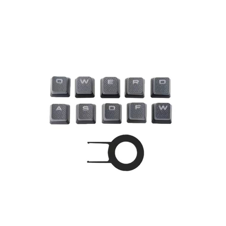 10 Keys Keycaps for Corsair K70 K95 K65 K70 MK.2 K90 / Corsair K100 RGB Mechanical Gaming Keyboard and Other Mechanical Keyboard with MX switches (Grey) | The Storepaperoomates Retail Market - Fast Affordable Shopping