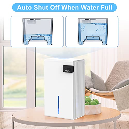 Keylitos Dehumidifiers for Home, 720 Sq.Ft 95oz Large Water Tank Dehumidifier with 7 Colors LED Light, Auto Shut Off, Portable Small Quiet Dehumidifier for Basements, Bedroom, Bathroom, Closet, RV | The Storepaperoomates Retail Market - Fast Affordable Shopping