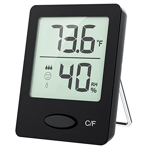 Musicera Mini Digital Hygrometer Thermometer, Room Temperature Humidity Gauge, LCD Display Temperature and Humidity Monitor