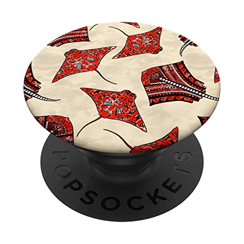 Red and Sand Tribal Stingrays PopSockets Swappable PopGrip | The Storepaperoomates Retail Market - Fast Affordable Shopping