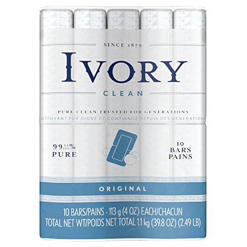 Ivory Clean Original Bath Bar, 10 count (Packaging may Vary) | The Storepaperoomates Retail Market - Fast Affordable Shopping