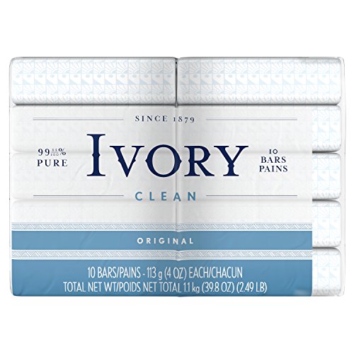 Ivory Clean Original Bath Bar, 10 count (Packaging may Vary) | The Storepaperoomates Retail Market - Fast Affordable Shopping