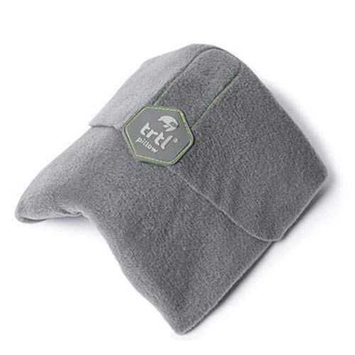 trtl Pillow – Scientifically Proven Super Soft Neck Support Travel Pillow – Machine Washable (Grey)