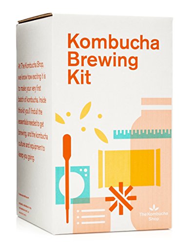 The Kombucha Shop Organic Kombucha Starter Kit – 1 Gallon Brewing Kit Includes All The Essentials Required for Brewing Kombucha At Home