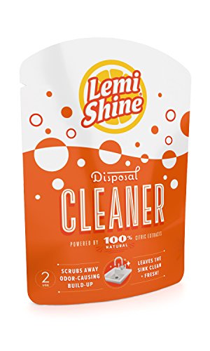 Lemi Shine Garbage Disposal Cleaner and Deodorizer – Kitchen Garbage Disposal Cleaner with a Natural Fresh Lemon Scent (2 Count)