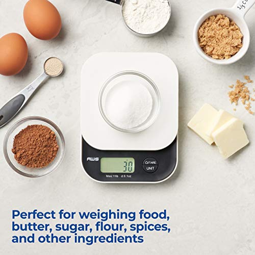 AWS – Vanilla Series Digital Kitchen Scale with LCD Display – (White) | The Storepaperoomates Retail Market - Fast Affordable Shopping