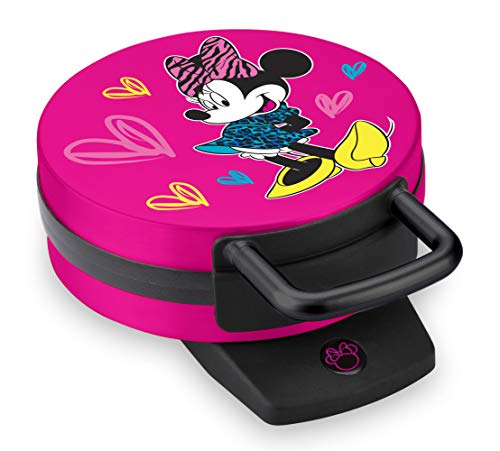 Disney DMG-31 Minnie Mouse Waffle Maker, Pink 7 inch