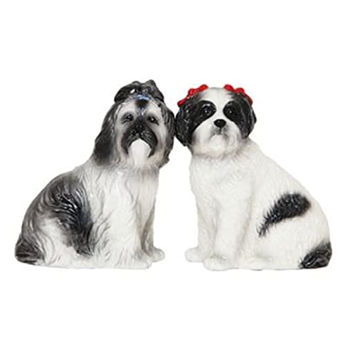 Cute Shih Tzu Puppies Ceramic Magnetic Salt Pepper Shakers Home Kitchen Decor | The Storepaperoomates Retail Market - Fast Affordable Shopping