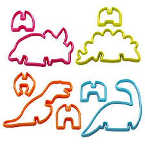 Home-X – Set of 4 3D Dinosaur Cookie Cutters, A Deliciously Fun Kitchen Craft for Kids of All Ages and Great Gift for Friends and Family