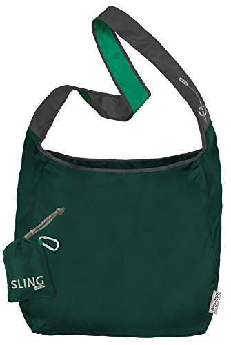 ChicoBag rePETe Crossbody Sling with Carabiner Clip | Recycled Crossbody Bag | Eco Friendly | Green Coral