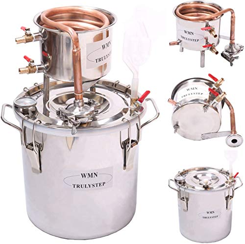 WMN_TRULYSTEP Home Distiller, 3 Gallon 12 Liters, Stainless