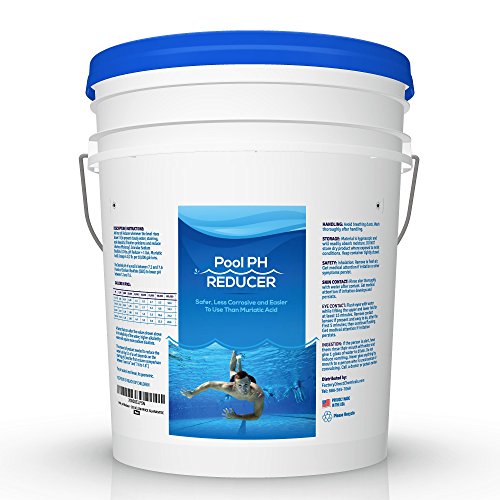 pH Down | Pool & Hot Tub Spa pH Reducer | pH decreaser | Sodium Bisulfate | 25 lb Pail