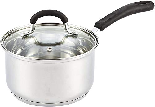 Cook N Home Stainless Steel Saucepan, 2QT, Steel