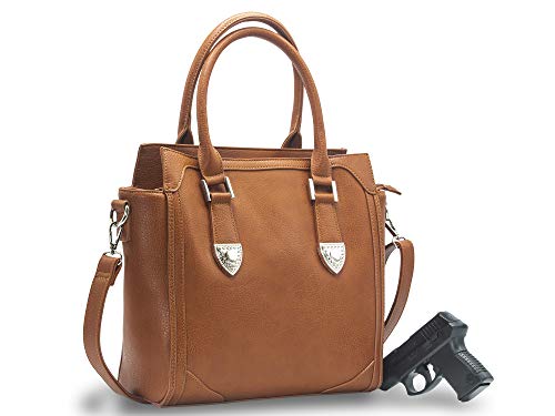 Goson Leather Chic Premium Pu Faux Leather Concealed Carry Purse for Women