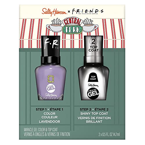Sally Hansen Miracle Gel Friends Duo 2 pack: THE ONE WITH (LAVENDOOR & TOP COAT SHINY) | The Storepaperoomates Retail Market - Fast Affordable Shopping