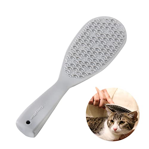 CATTYMAN Rice Paddle-Shaped Cat Grooming Brush, Cat Tongue Brush and Cat Massager Simulating Cat’s Tongue Made in Japan