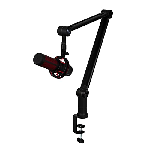 IXTECH Microphone Boom Arm with Desk Mount, 360° Rotatable, Adjustable and Foldable Scissor Mounting for Podcast, Video Gaming, Radio and Studio Audio, Sturdy and Universal – Elegance Model