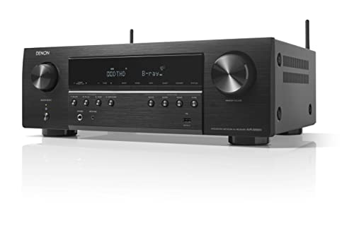 Denon AVR-S660H 5.2 Ch AVR – 75 W/Ch (2021 Model), Advanced 8K Upscaling, 3D Audio – Dolby TrueHD, DTS:HD Master & More, Wireless Streaming, Built-in HEOS, Alexa