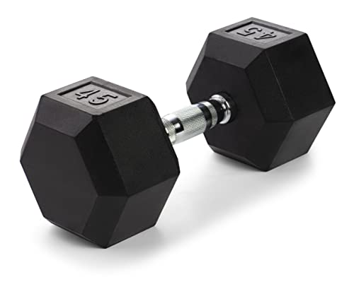 Weider 45 Lb. Cast Iron Hex Dumbbell,Black | The Storepaperoomates Retail Market - Fast Affordable Shopping