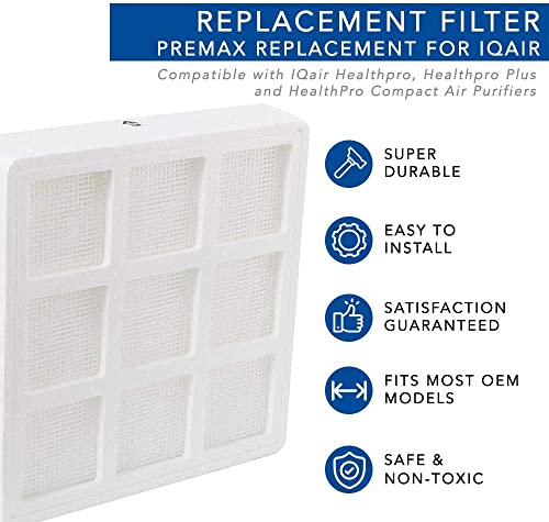 MaximalPower Replacement Filter for IQAir F8 Models 102 10 10 00 – Compatible with PreMax HealthPro, IQAir HealthPro Plus, IQAir HealthPro Compact, IQ Air Filter Model F1 Air Purifiers (1 Pack) | The Storepaperoomates Retail Market - Fast Affordable Shopping