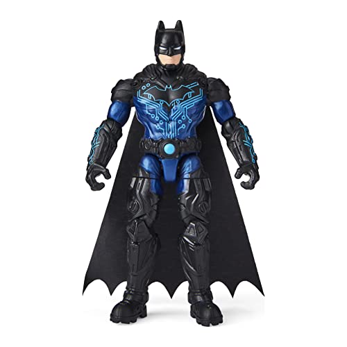 DC Comics Bat-Tech Batman 4-inch Action Figure with 3 Mystery Accessories, for Kids Aged 3 and up