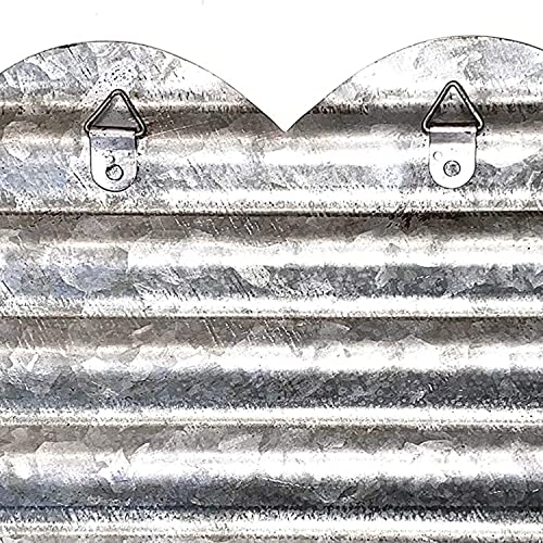 COLLECTIVE HOME – Metal Heart Wall Decor, Galvanized Steel Decorations, Rustic Hanging for Wedding Valentine‘s Day Party | The Storepaperoomates Retail Market - Fast Affordable Shopping