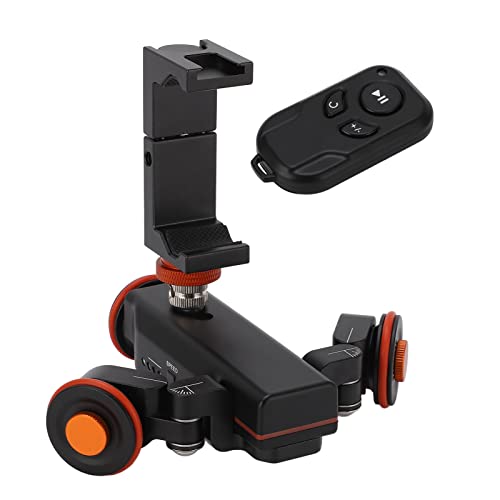 Wireless Video Camera Dolly, 3 Gears Speed Camera Electric Motor Track Slider, Motorized Camera Slider with Scale Indication, for Mobile Phone Motion Camera Vlog Video Shooting