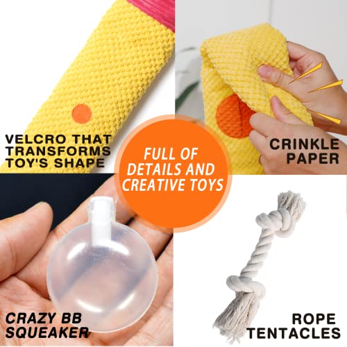Dog Enrichment Toys – Dog Squeaky Puzzle Crinkle Rope Chew Plush Snuffle Toys Durable Stuffed Treat Dispensing Toys for Boredom Dogs,Dog Toys for Medium Small Large Dog Puppy,Snail Snake 2-in-1 | The Storepaperoomates Retail Market - Fast Affordable Shopping