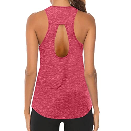 AODONG Tank Tops for Women Trendy Summer, Womens Tops Casual Plus Size, Womens Tank Tops Round Neck Trendy Sleeveless Shirts Loose Fit Tee Shirts Tops