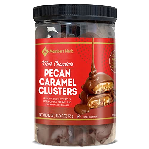 Member’s Mark Milk Chocolate Pecan Caramel Clusters, 30.2 Ounce, 1.88 Pound (Pack of 1)