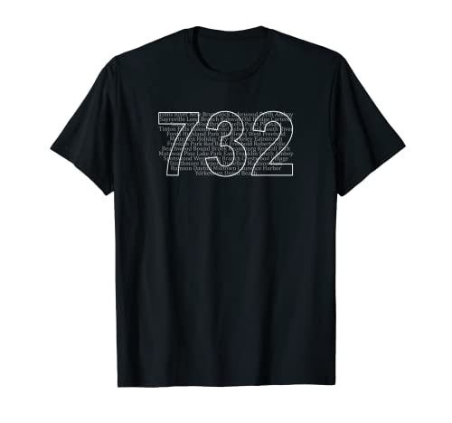 Often Imitated Never Duplicated – Area Code 732 Cities T-Shirt