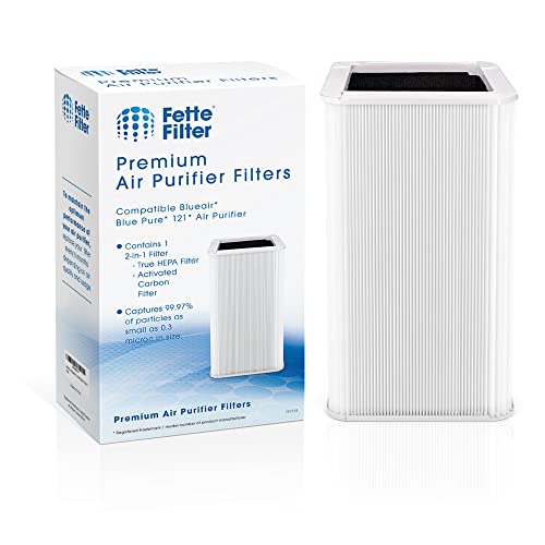 Fette Filter – 121 Replacement Filter Compatible with Blueair Blue Pure 121 Air Purifier with Particle and Activated Carbon – Pack of 1